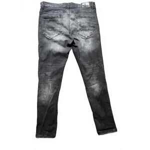 Jordan Craig Sean Fit Jeans 38x34 Black Grey Wash Distressed Skinny Legacy